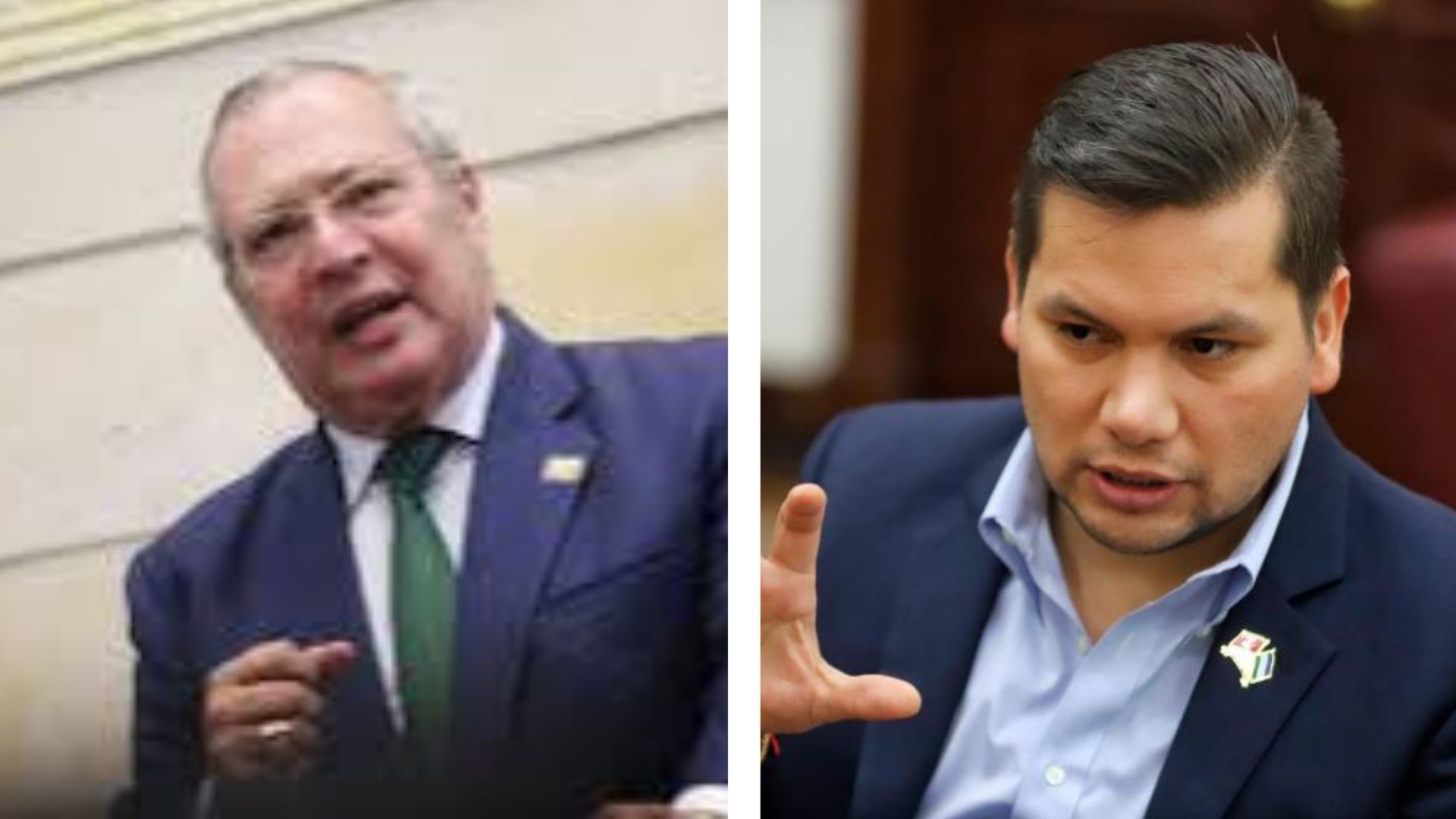 Iván Name, presidente del Senado y Andrés Calle de la Cámara señalados de recibir millonarios sobornos.