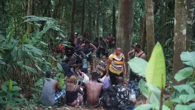 Tráfico de migrantes por la selva colombiana