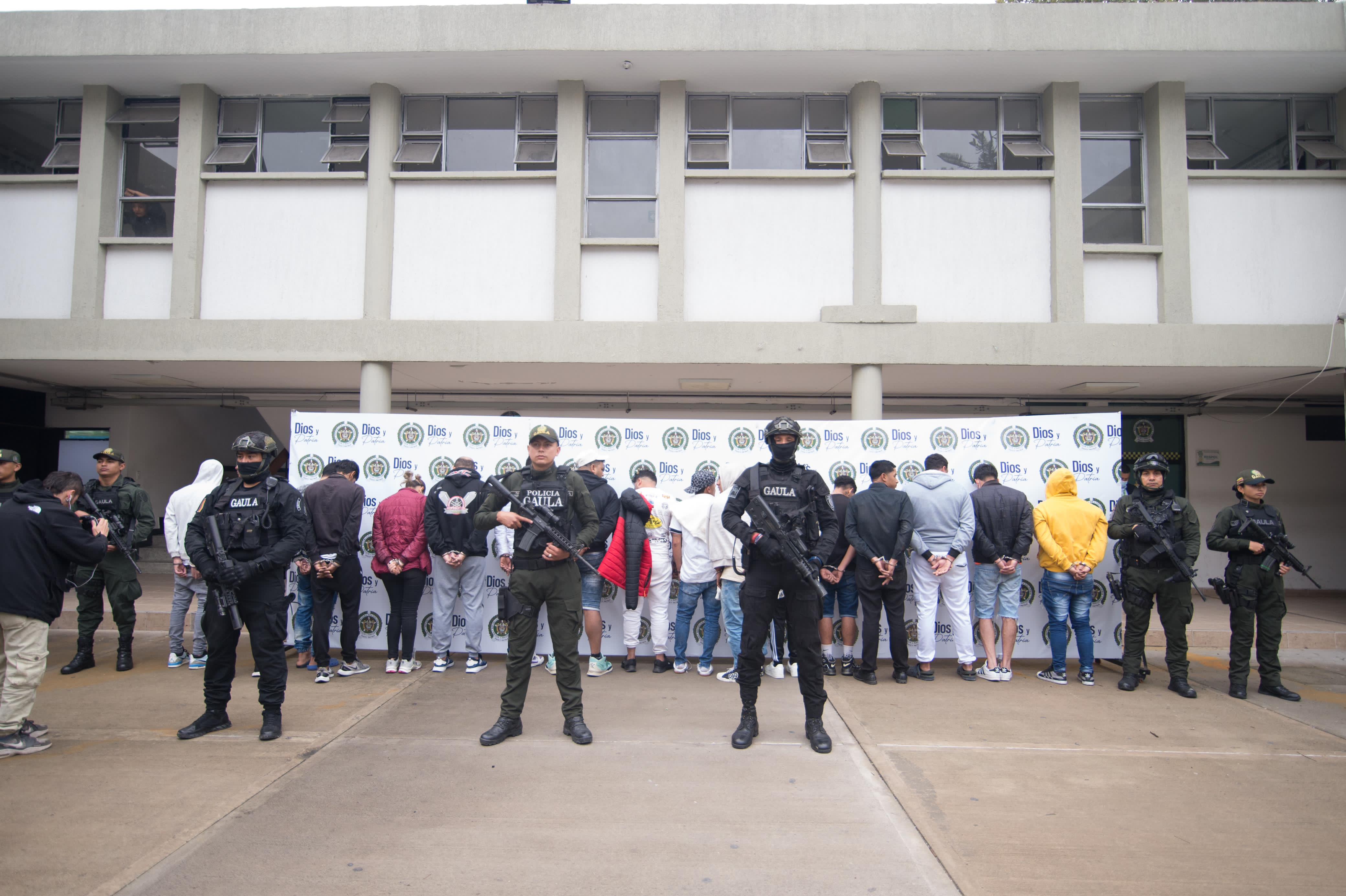 Capturan a 20 integrantes del Tren de Aragua en Bogotá