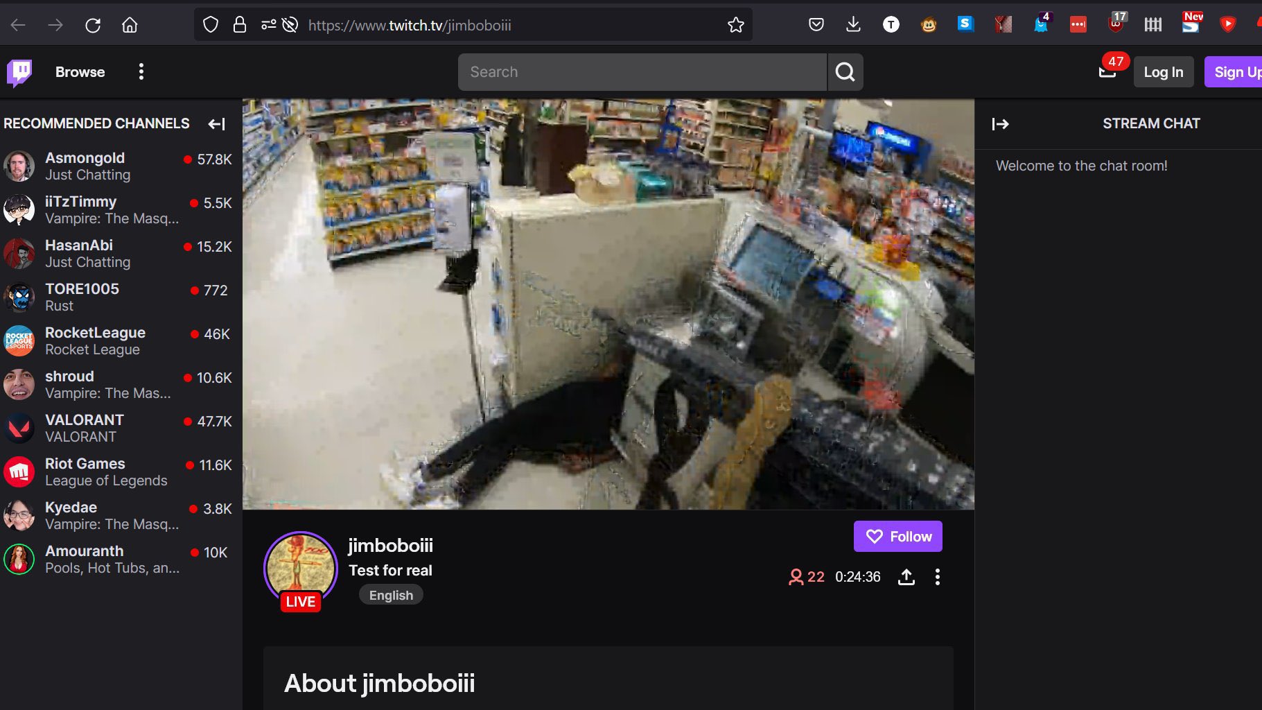 Captura de la transmisión del tiroteo en vivo por Twitch / Redes sociales