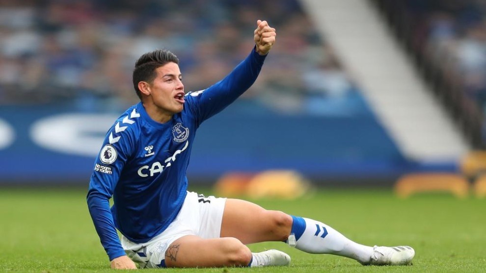 James en el Everton