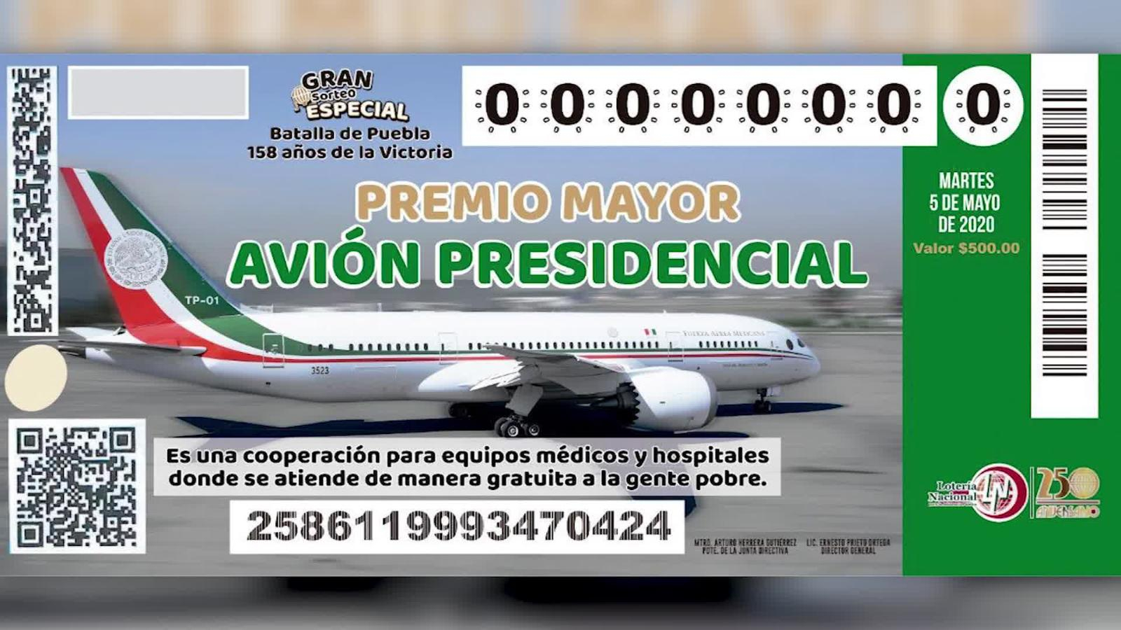 Rifa avión presidencial
