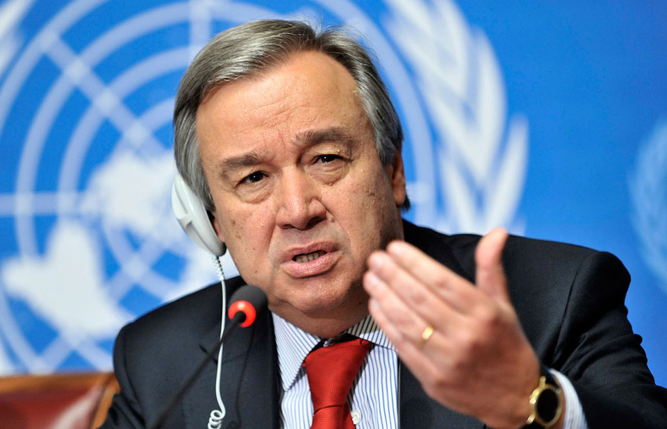 secretario de la ONU, António Guterres.