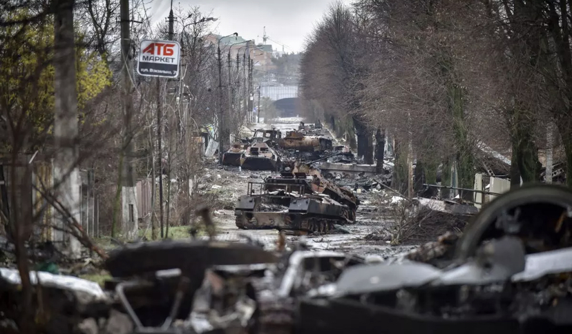 Tropas rusas destruidas luego de la retoma del control del Ejército ucraniano en Kiev / EFE