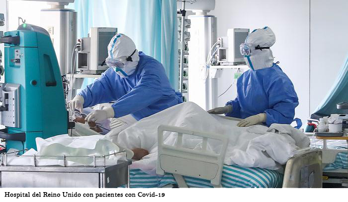 hospitales con enfermos de coronavirus en Inglaterra
