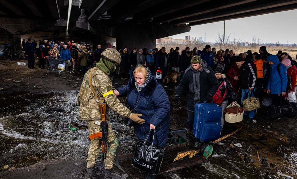 Evacuación de civiles/Getty Images