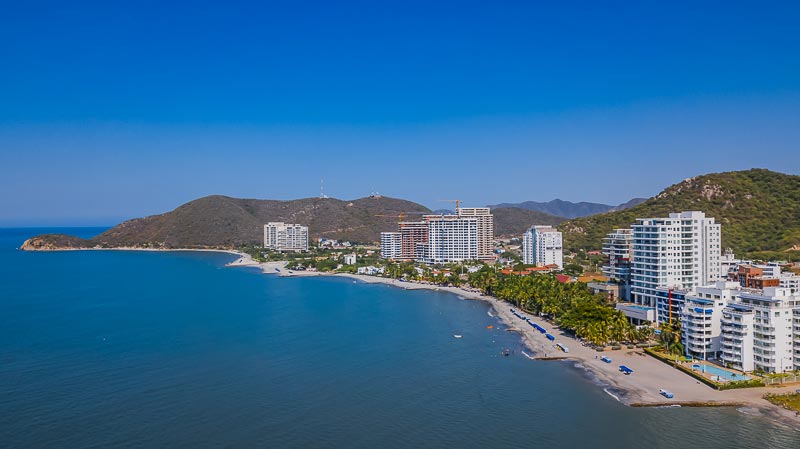 Foto del sector de Pozos Colorados en Santa Marta