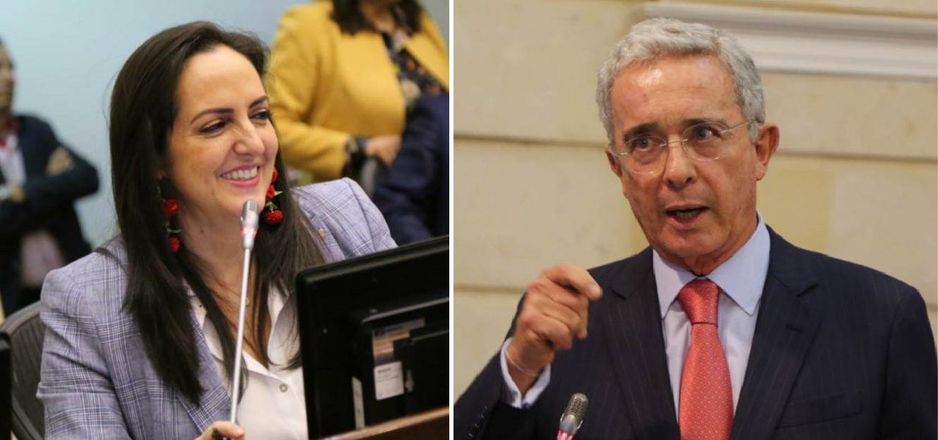 María Fernanda Cabal y Álvaro Uribe