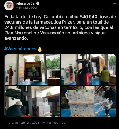 vacunación en Colombia 