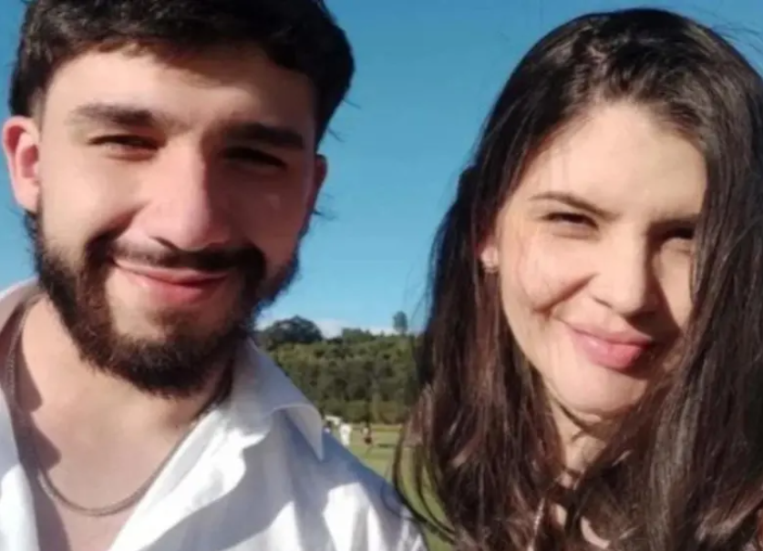 Juan Felipe Giraldo y su prometida, Natalia Patiño. Redes sociales.