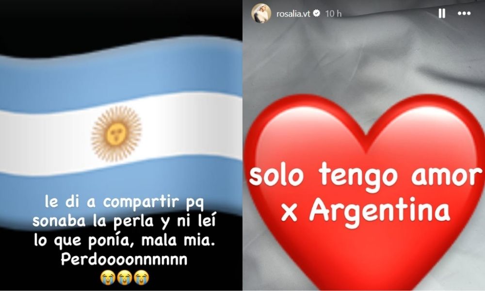 Historias de Rosalía en Instagram.