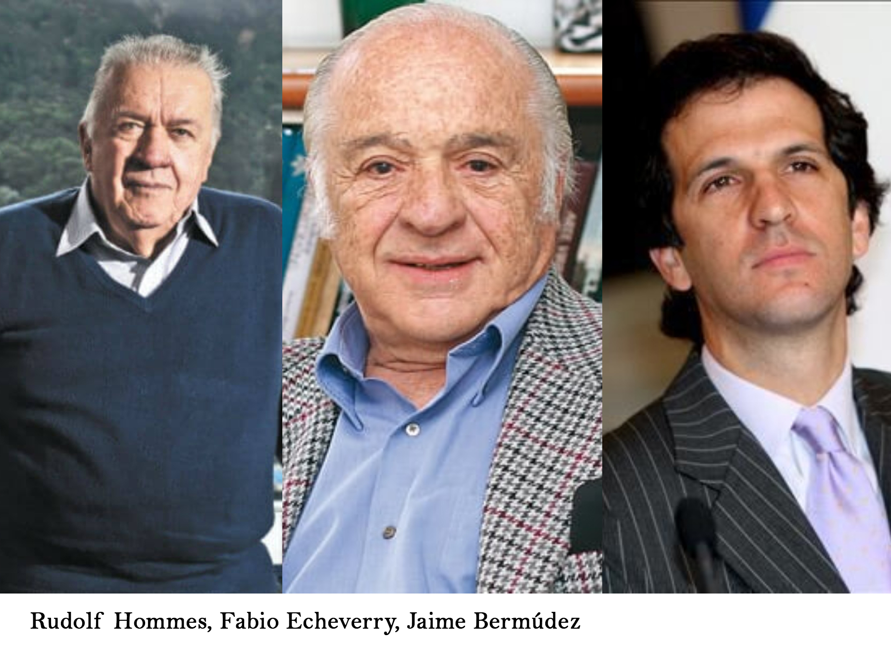 Rudolf Hommes, Fabio Echeverry, Jaime Bermúdez