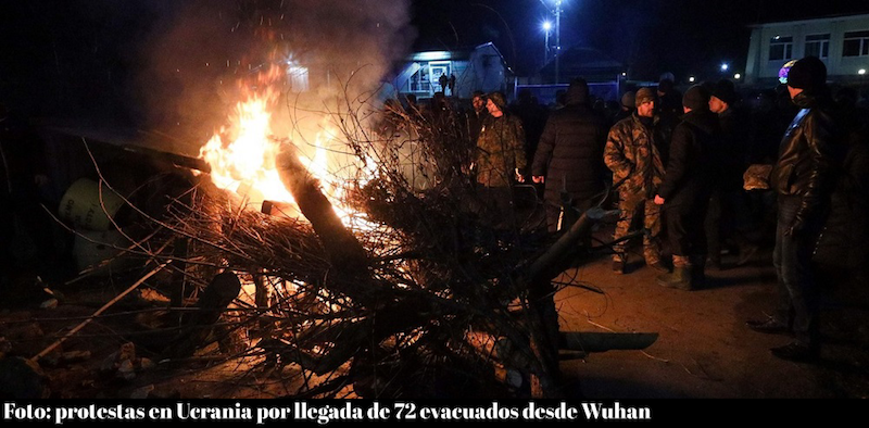 Protestas Ucrania por repatriación