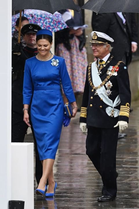 Rey Carlos Gustavo y princesa Victoria de Suecia