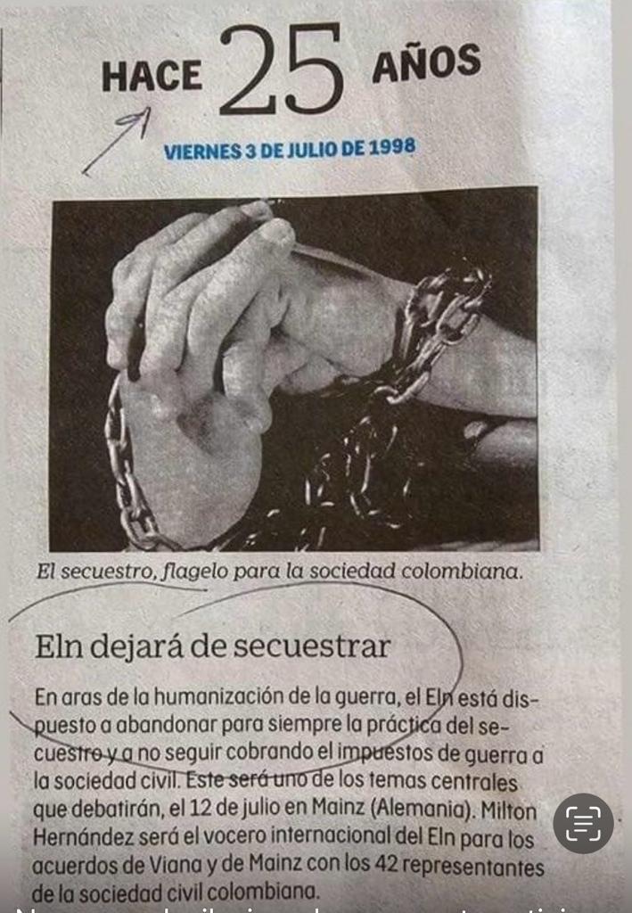 el tiempo 25 años secuestro