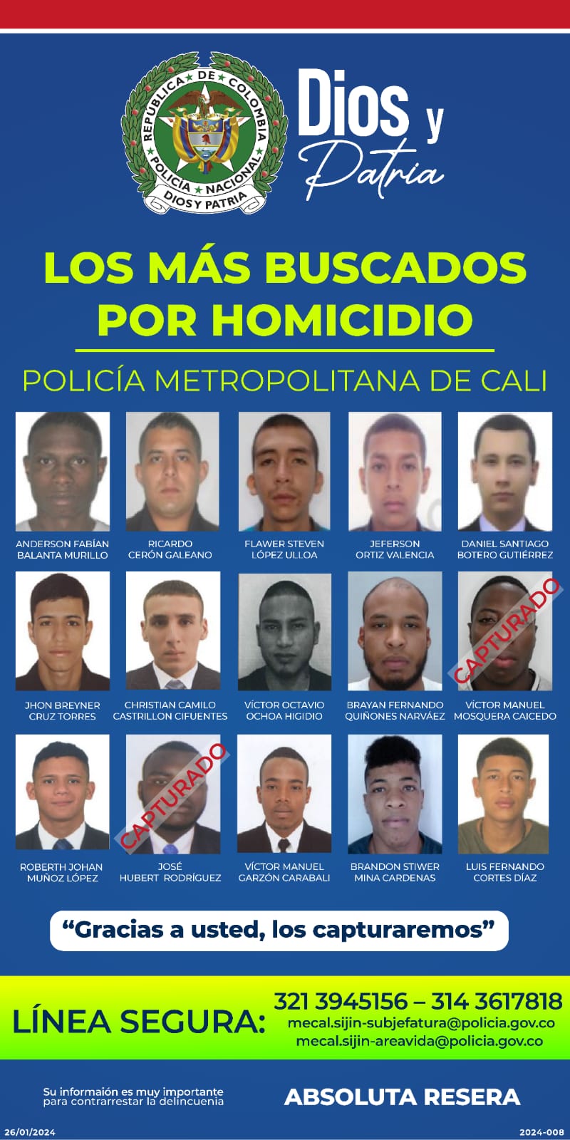 Más buscados en Cali