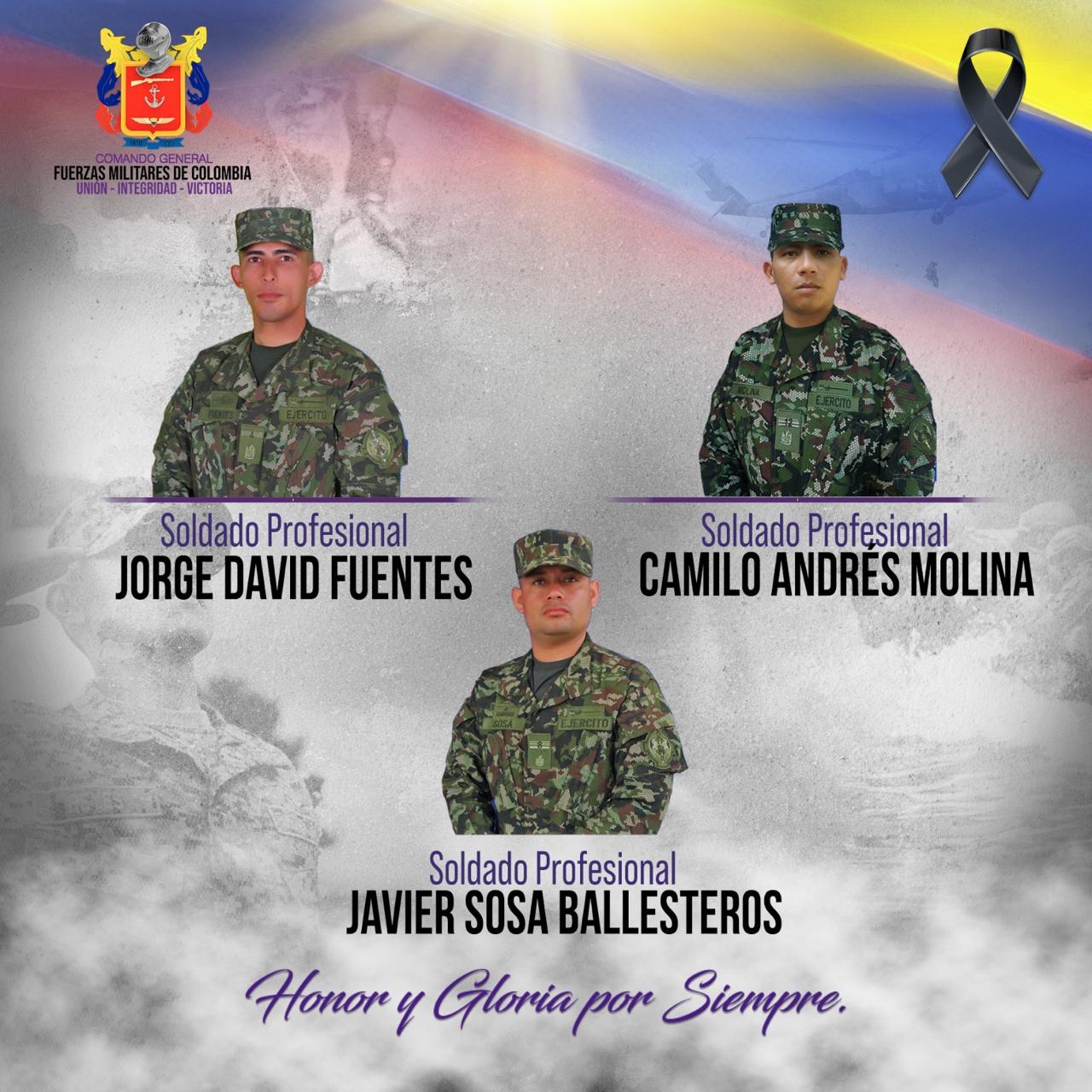 soldados fallecidos 4 mayo 2