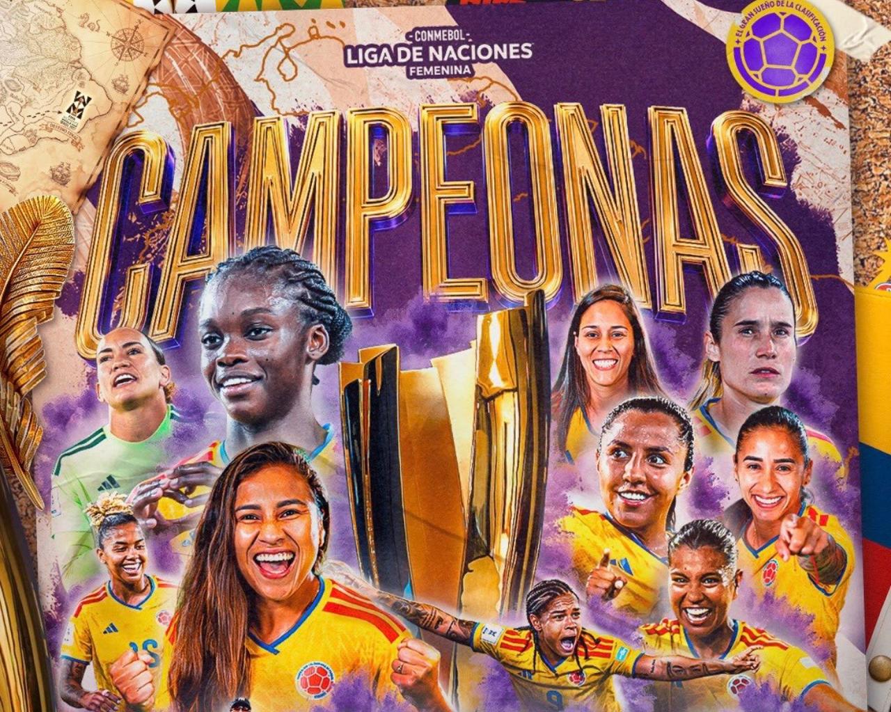 Selección Colombia, campeona Liga de Naciones. FCF.