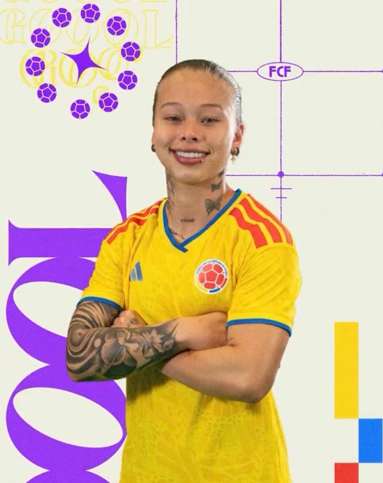 Ana María Guzmán, hizo dos goles. FCF.
