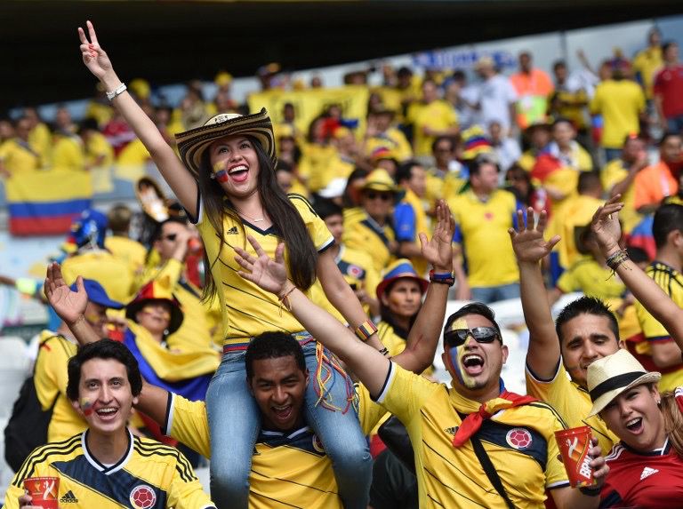 Aficionados colombianos. FCF.
