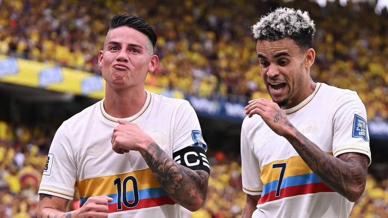 James Rodríguez y Luis Díaz. FCF.