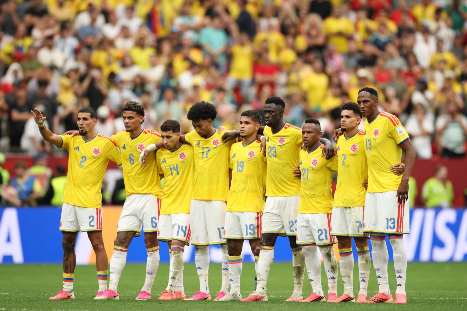 Selección Colombia en penales contra Suiza. CONMEBOL.