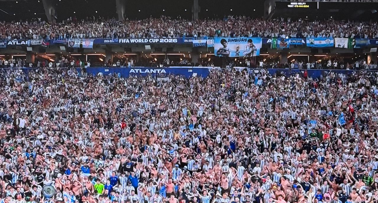 Hinchas argentinos. Captura de video.