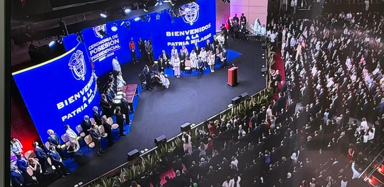 Ceremonia de posesión de Abelardo de la Espriella. Captura de video.