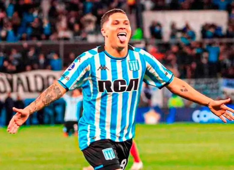 Juan Fernando Quintero en el Racing.