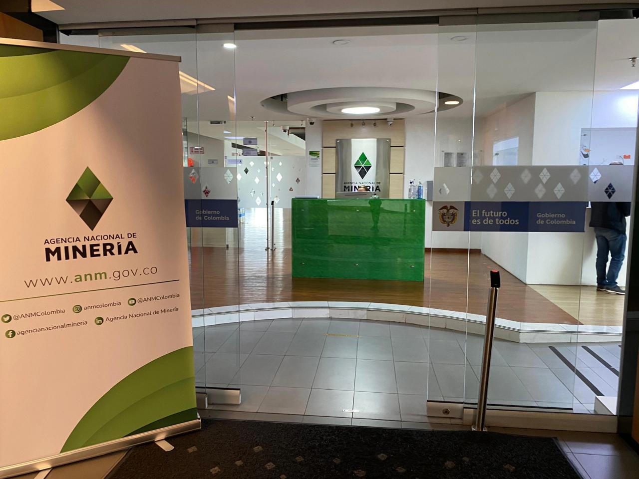 Oficina de la Agencia Nacional de Minería. ANM.