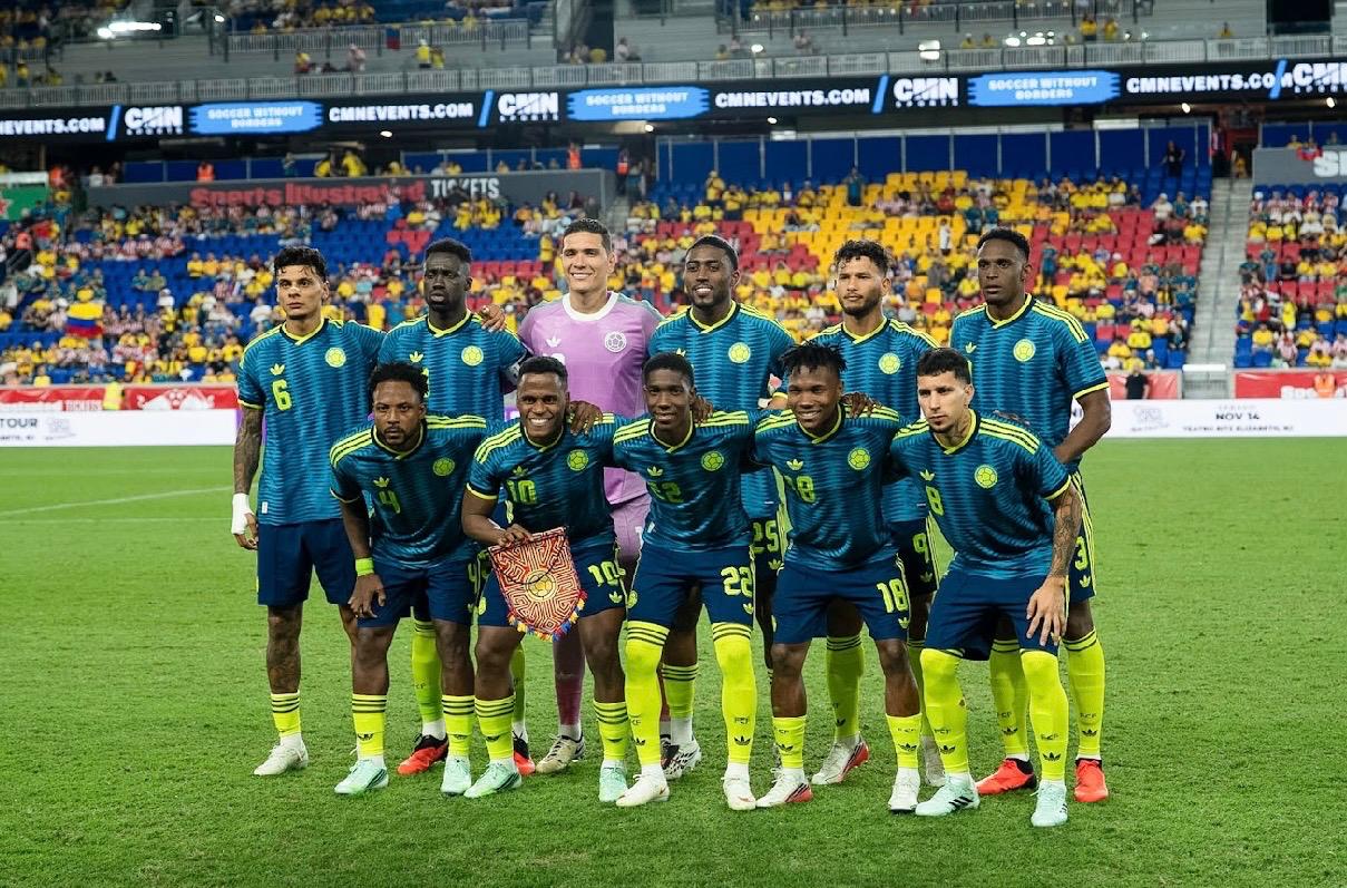 Selección Colombia en amistoso contra Paraguay