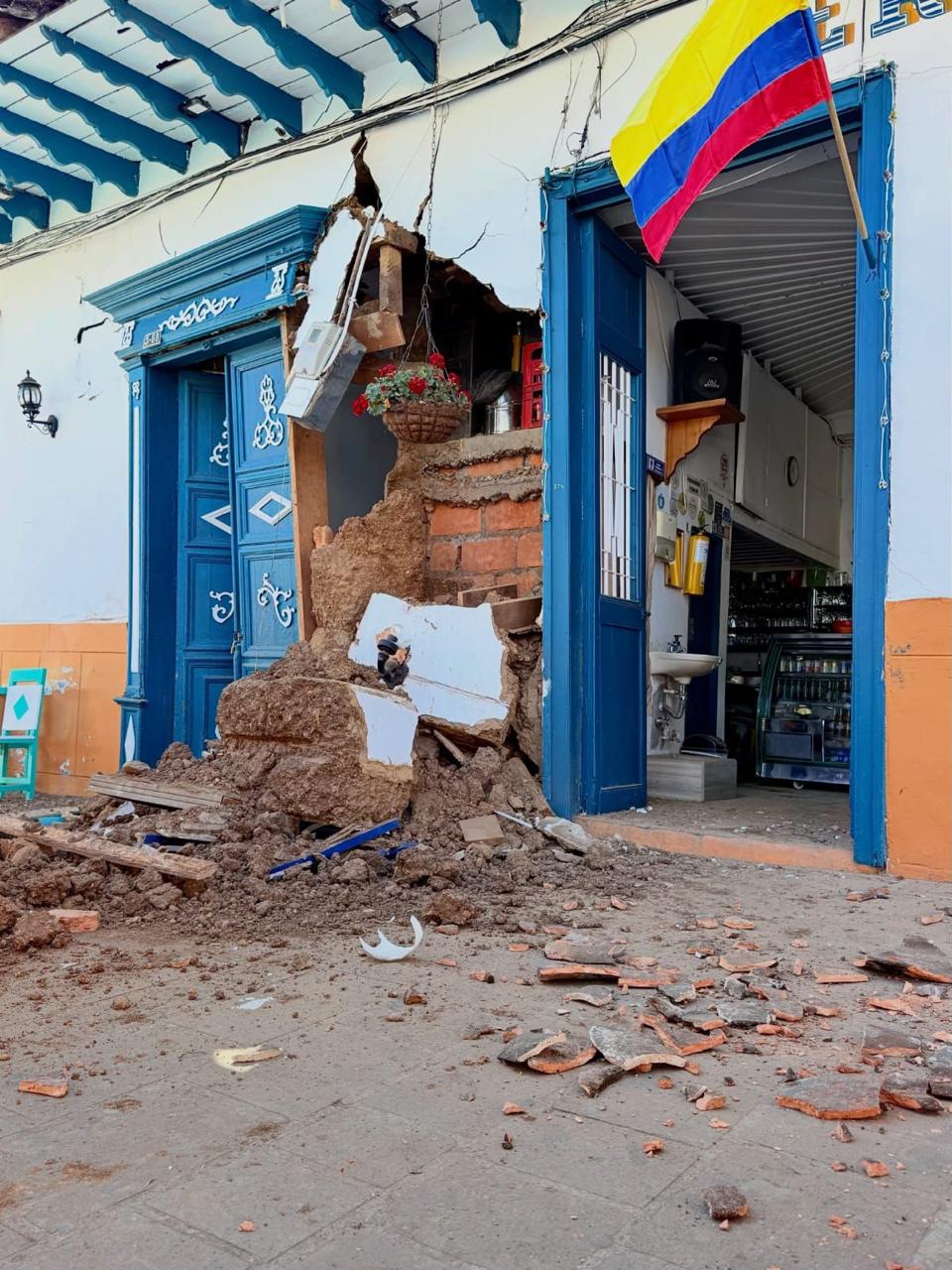 Patrimonio cultural afectado por el sismo del 10 de agosto. Archivo particular.