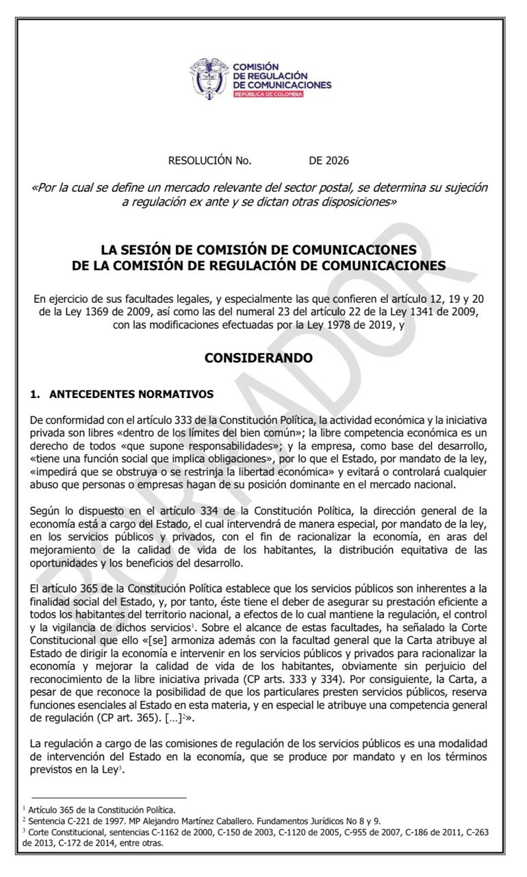 Resolución CRC