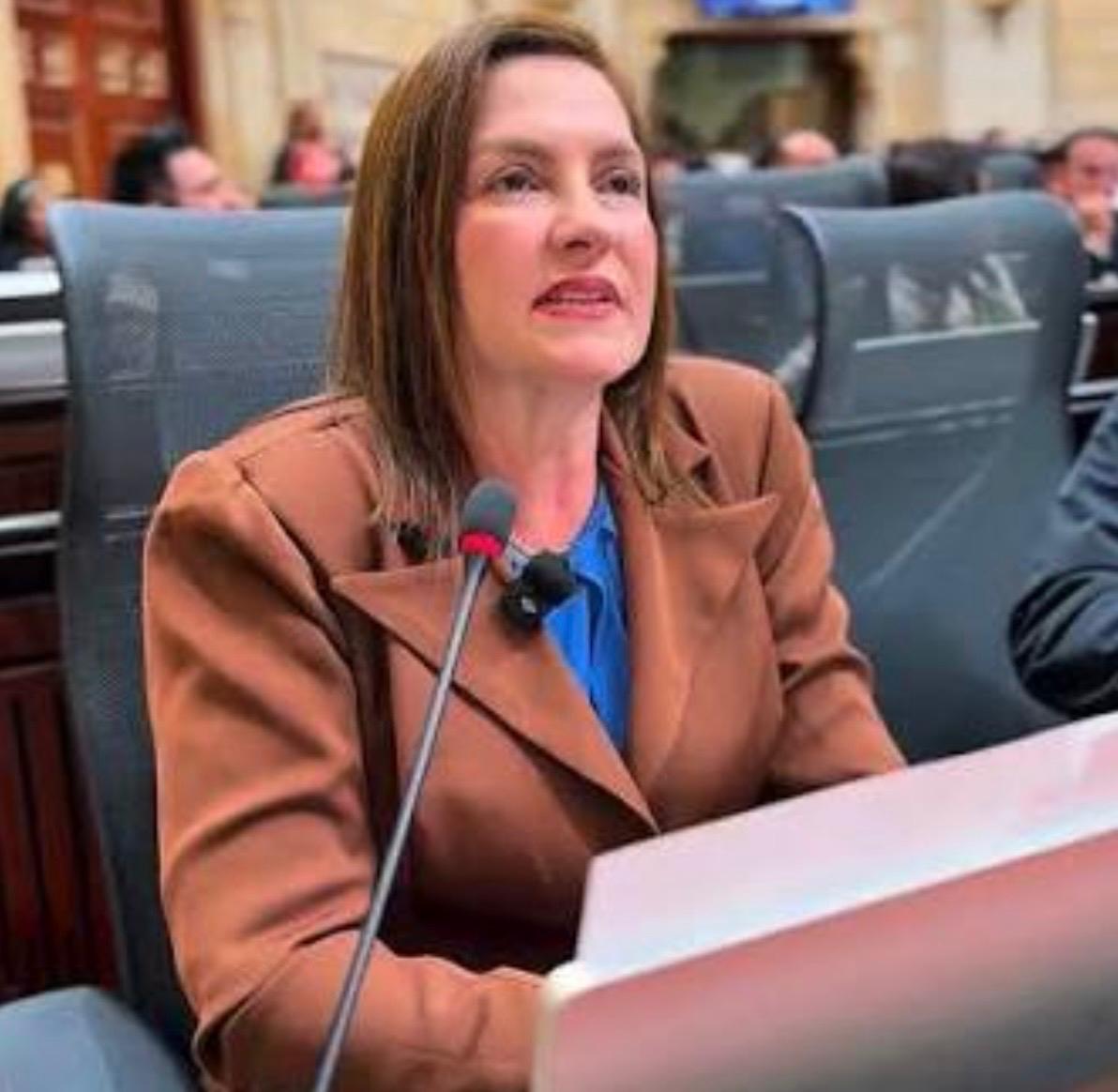 Bleidy Pérez, congresista, ponente del proyecto de ley.