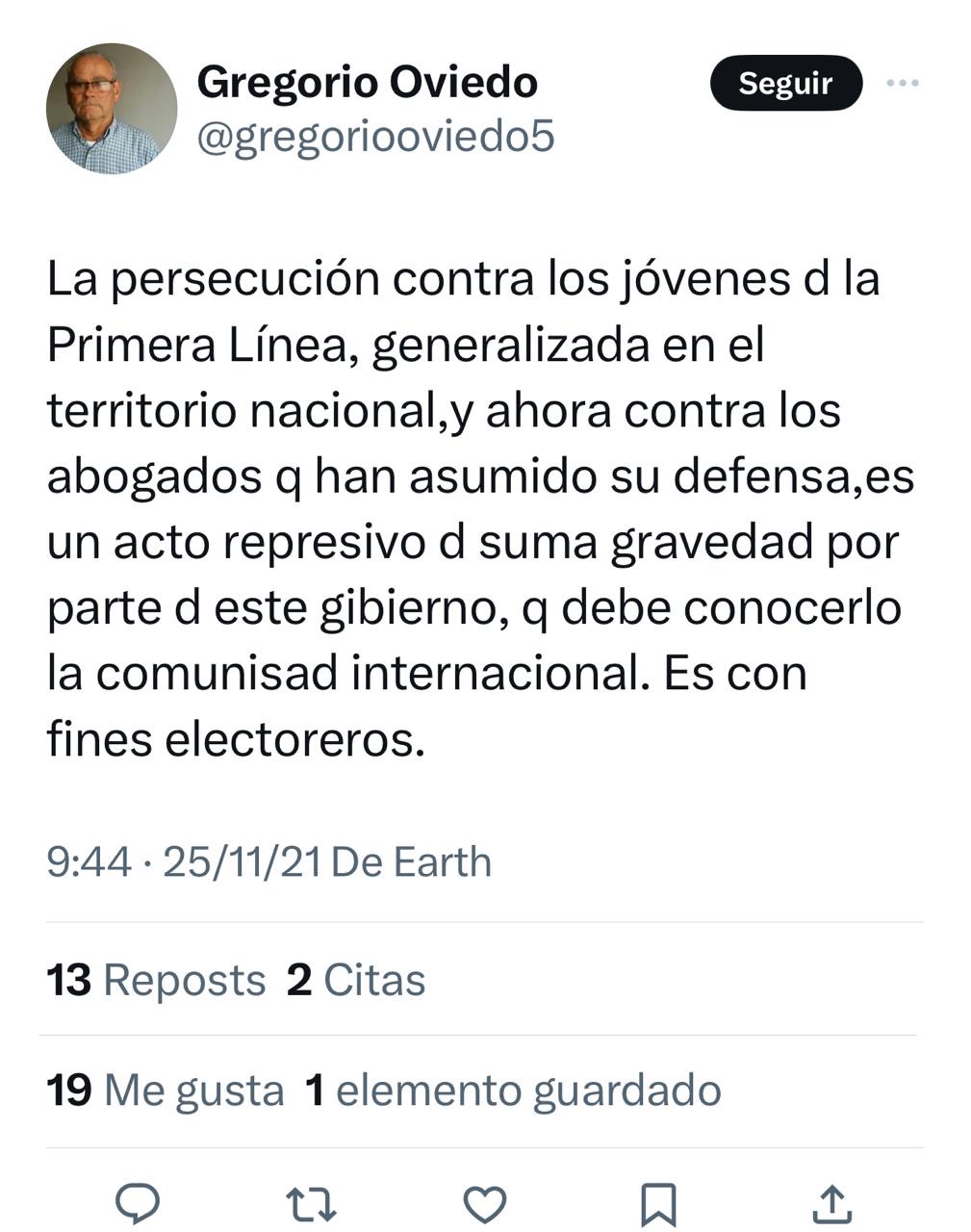 De la primera línea