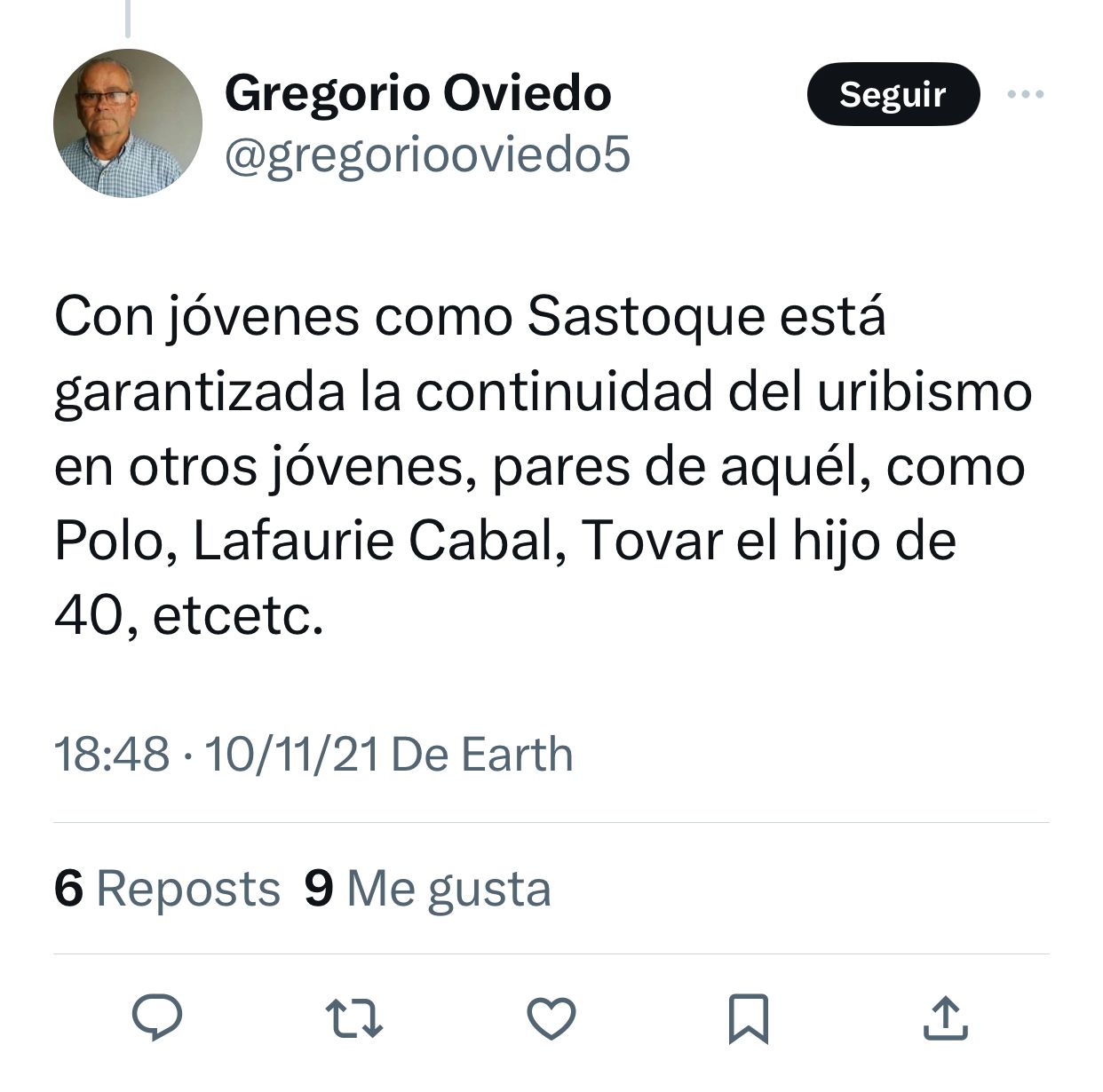 De Julián Santoque, concejal de Bogotá por el Partido Verde