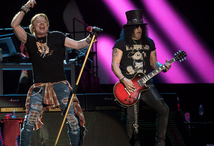 Guns N' Roses en concierto/AFP