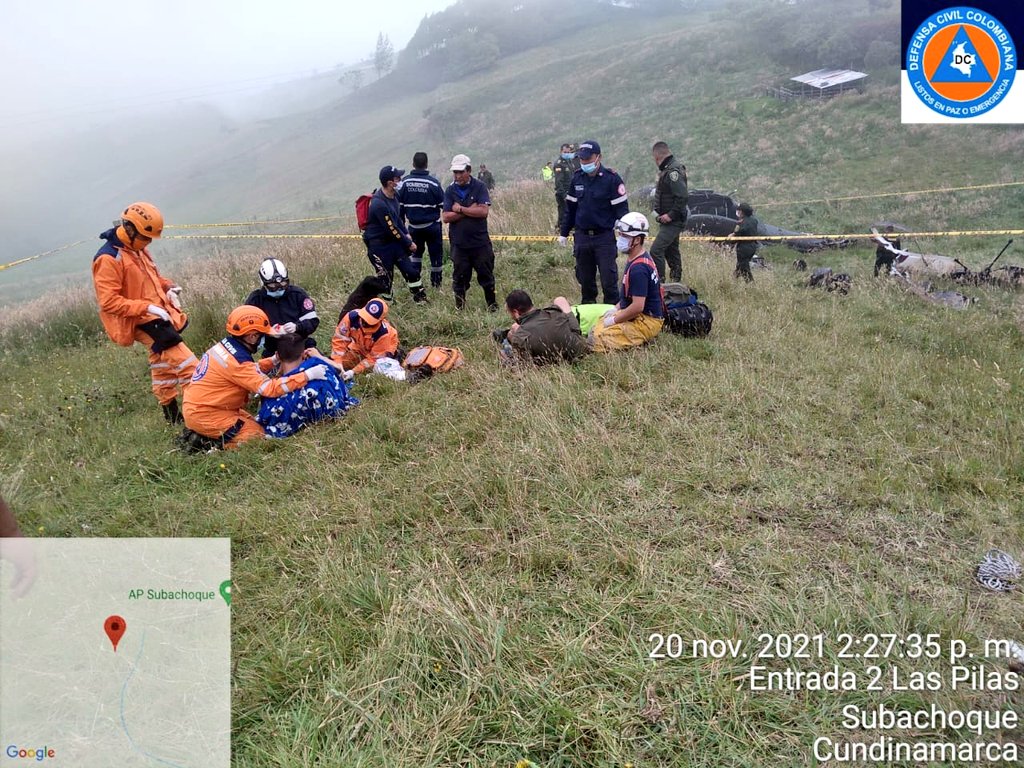 Accidente de helicóptero de la Policía deja un muerto y tres heridos