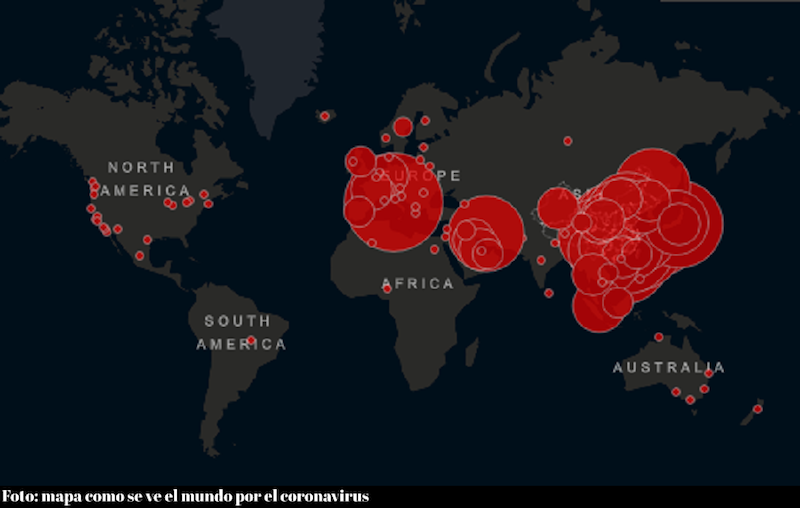 Mapa de coronavirus 