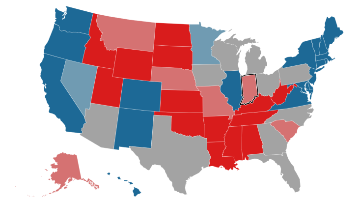 Fuente: Infobae a partir del promedio de encuestas de FiveThirtyEight