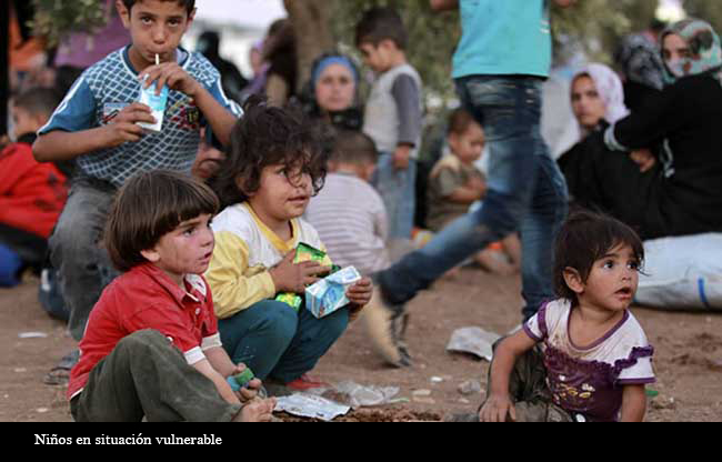 FOTO NIÑOS EN SITUACIÓN VULNERABLE