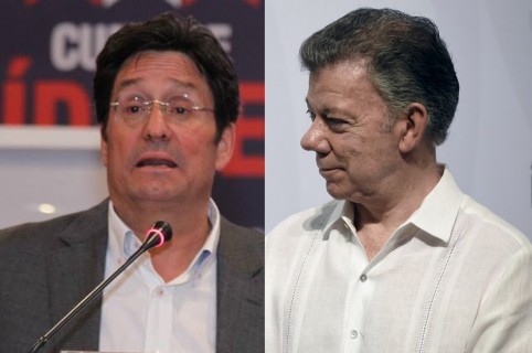 'Pacho' Santos y Juan Manuel Santos