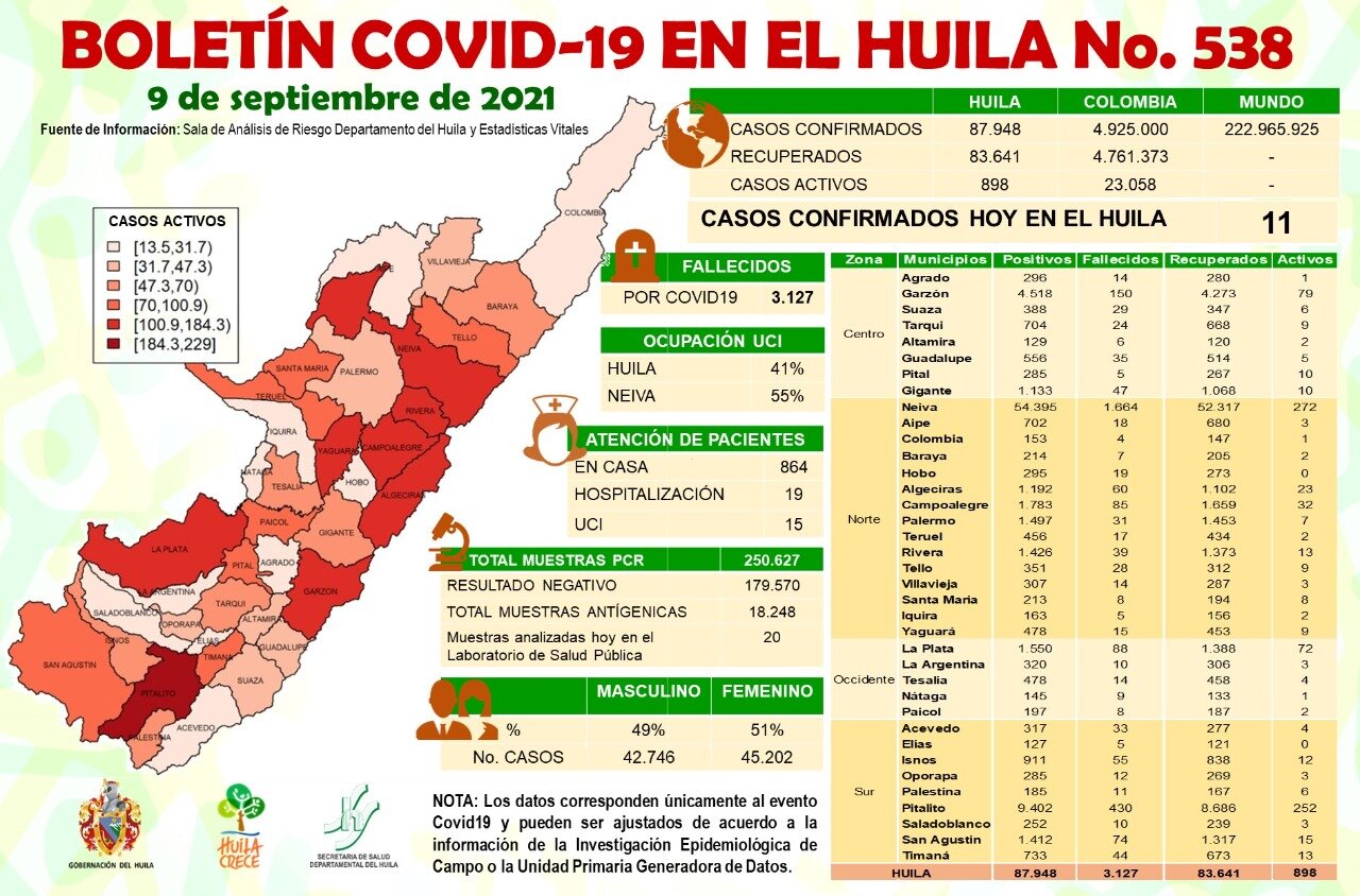 Reporte covid