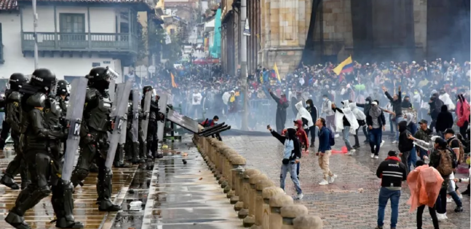 Manifestantes, paro nacional Manifestantes, paro nacional