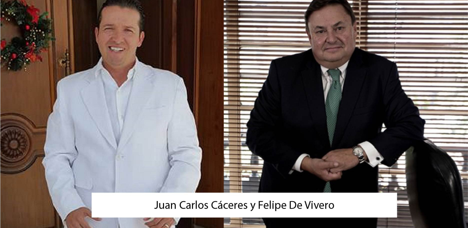 Fundador de Funtics Juan Carlos Cácere y el abogado Felipe De Vivero Fundador de Funtics Juan Carlos Cácere y el abogado Felipe De Vivero