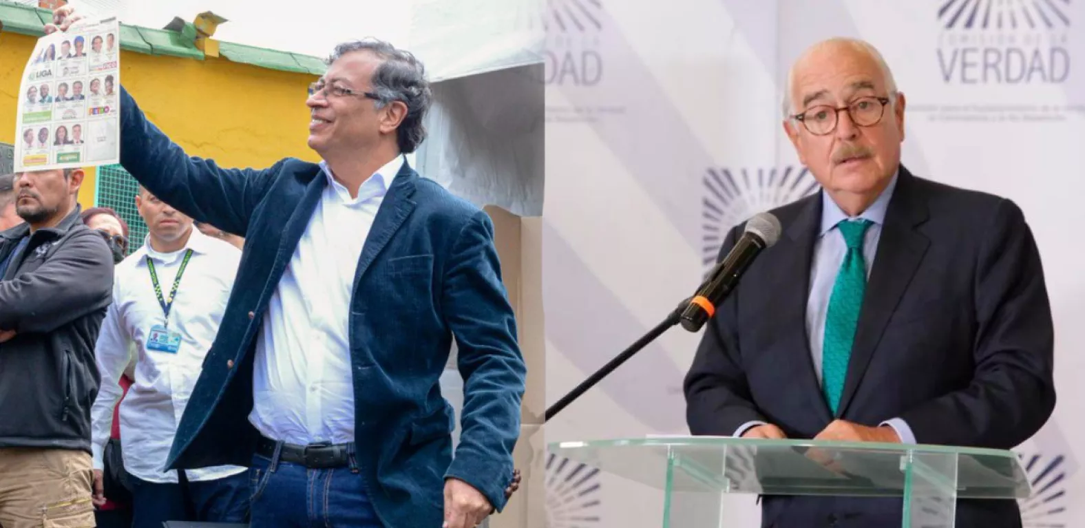 Andrés Pastrana y Gustavo Petro