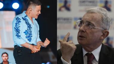 Alán Ramírez y Álvaro Uribe