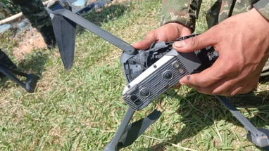 Ataque con drones. Foto: Ejército