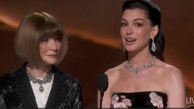 Anna Wintour y Anne Hathaway 