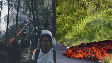 Erupción del Piton de la Fournaise